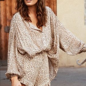 Spell Frankie Blouse in Cheetah S/M